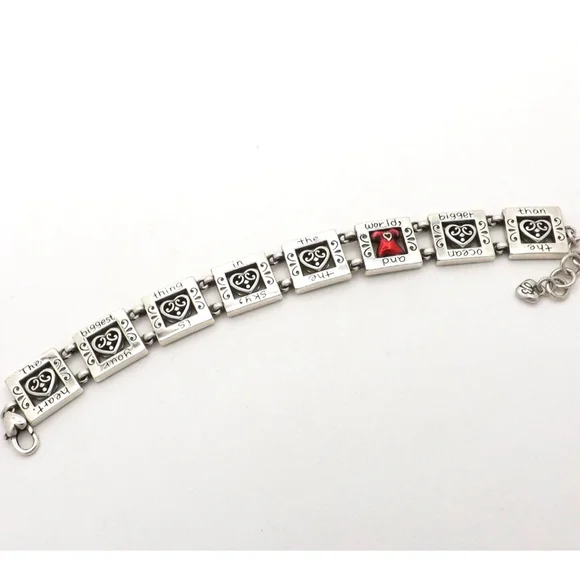 Brighton Your Heart Is Bigger Than The Ocean Bracelet Silver Tone 3078 2322