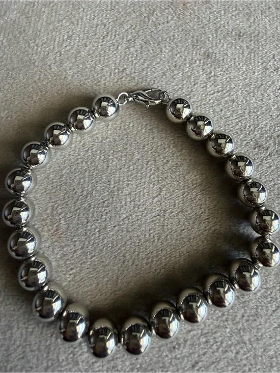 Classic Silver Bead Bracelet - Women Jewelry