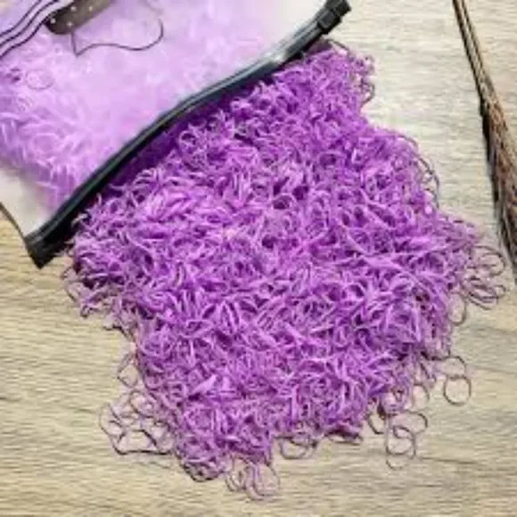 1000 pc Non-Slip Small Elastic Hair Bands Ties w/Bag Womens Toddler Baby Girls