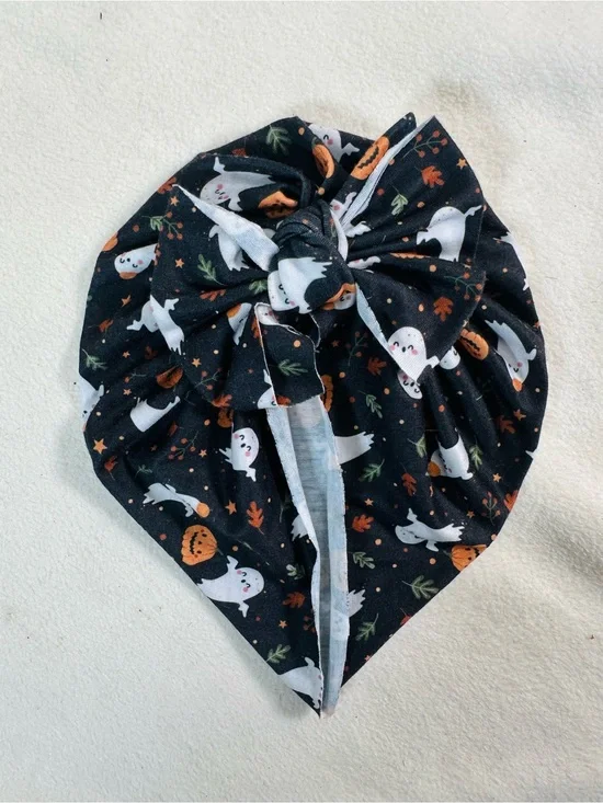 Baby Halloween Print Knotted Bow Headwrap