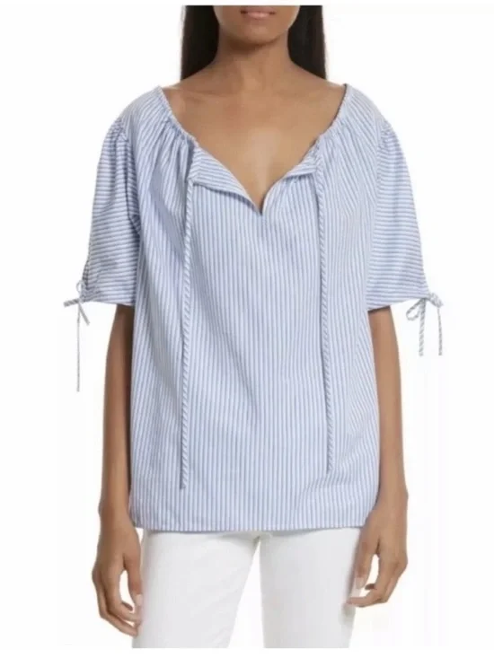 Tory Burch Ariana Stripe Top XS