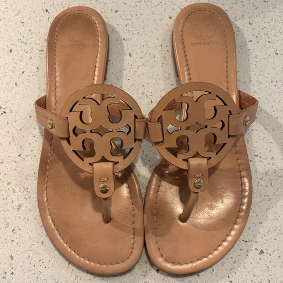Tory Burch Miller Sandals Color Makeup, Sz 10