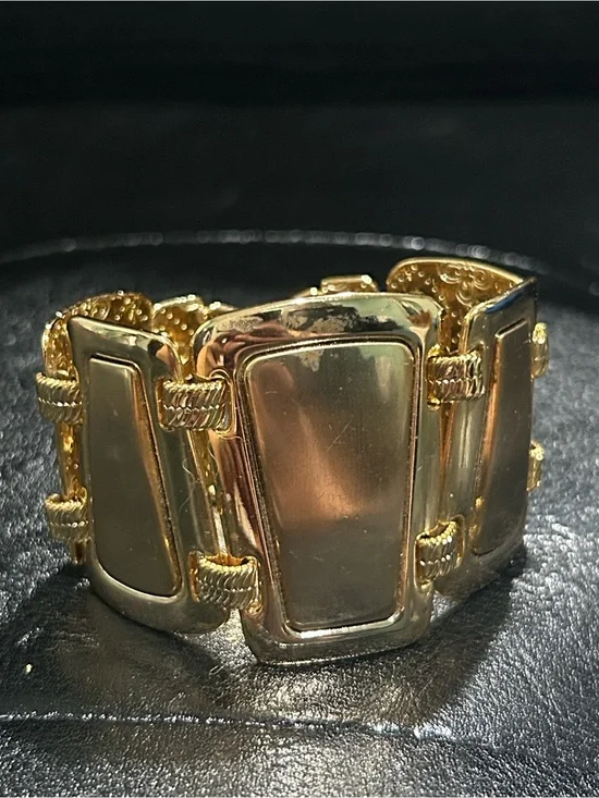 Brighton Trendoro Wide Gold Plated Link Bracelet