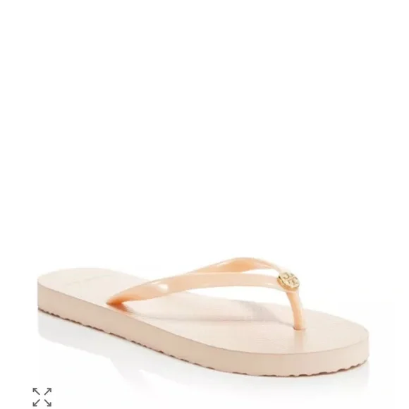 Tory Burch Vintage Y2K Pink Thin Summer Casual Flip Flops Women's Size 9.5