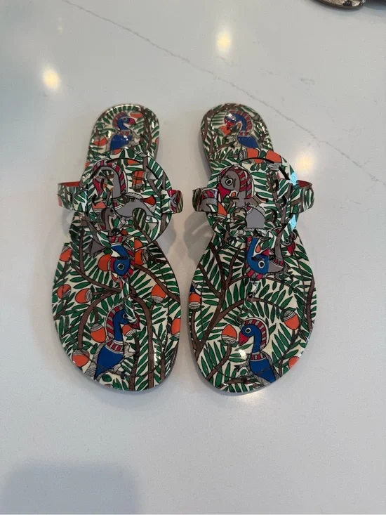 Tory Burch Multicolor Tropical Print Miller Sandals