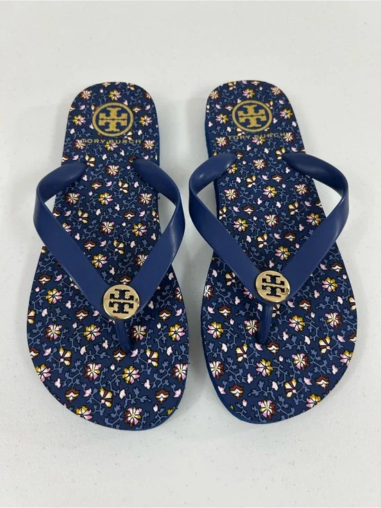 Tory Burch Women's Thin Flip-flops In Fresh Blueberry