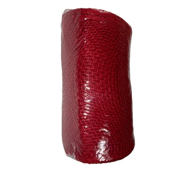 NEW Hobby Lobby Red Burlap Spool 6 in. x 5yd Wreaths Crafts‎ Sewing NIP 2014