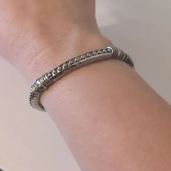 700 Silver Studded‎ Bangle Bracelet