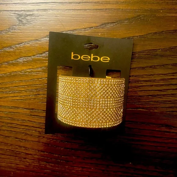 NEW Bebe sparkly gold bracelet.