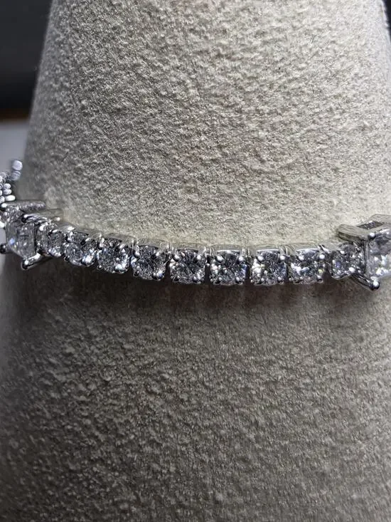 0.83CTW 3.6mm Moissanite Tennis Bracelet 7-8