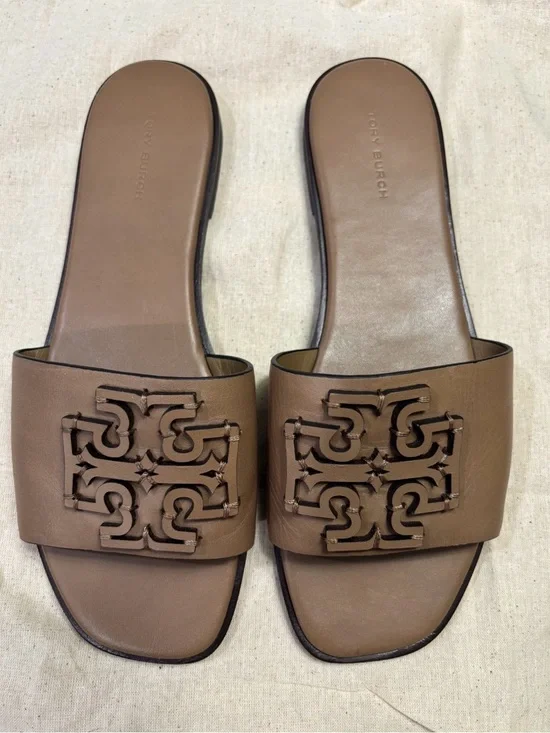 Tory Burch Ines Sandals Leather Slide Size 8.5