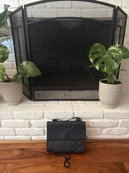 Matte black cross body