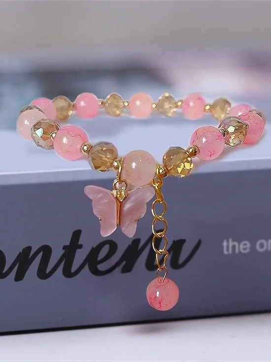 🆕New Butterfly Beaded Bracelet .