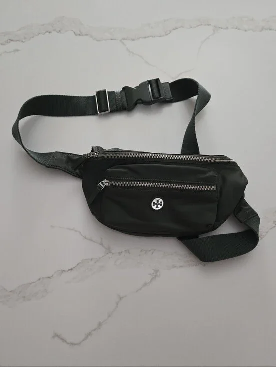 Tory Burch Green Nylon Belt Bag