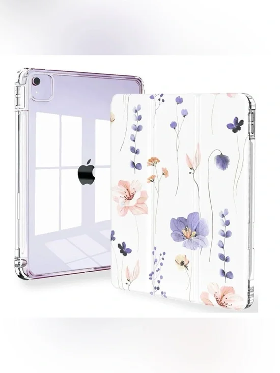 iPad Floral Clear Case 13 Inch Case For iPad Air