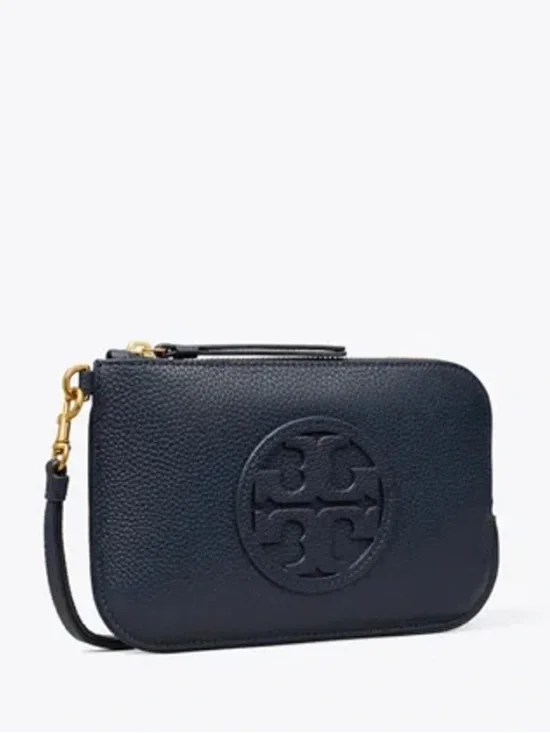 Tory Burch Miller Wristlet in Navy