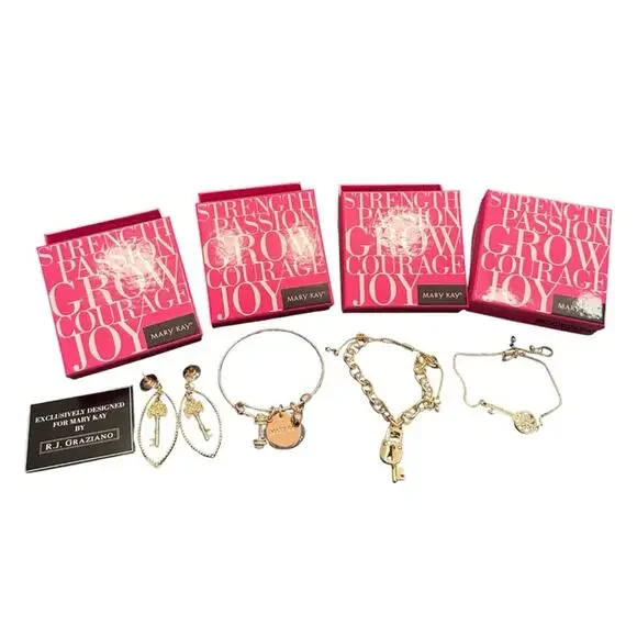 NEW Mary Kay R.J. Graziano Bundle of (3) Bracelets and (1) Pair of Earrings