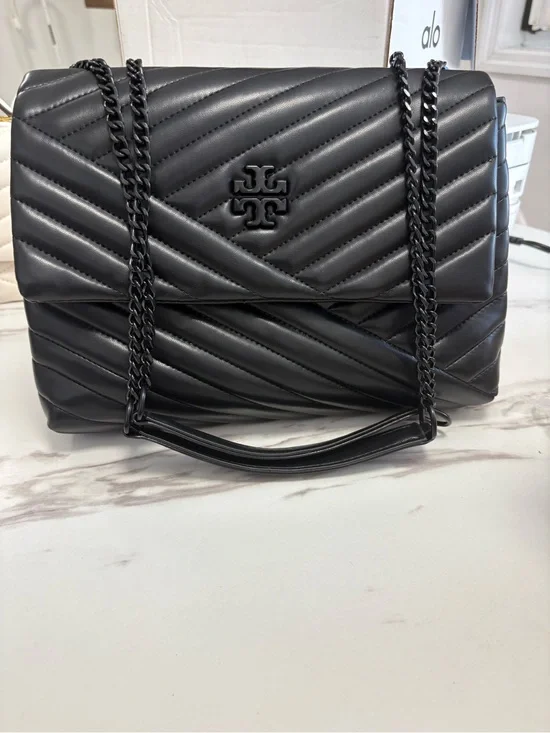 Tory Burch Quilted Chain Shoulder Bag - Black