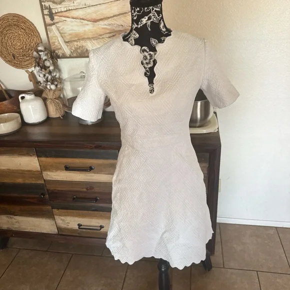 Tory Burch white textured dress