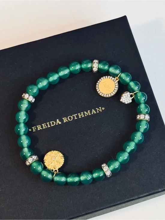 FREIDA ROTHMAN THE FAITH BEADED STRETCH BRACELET