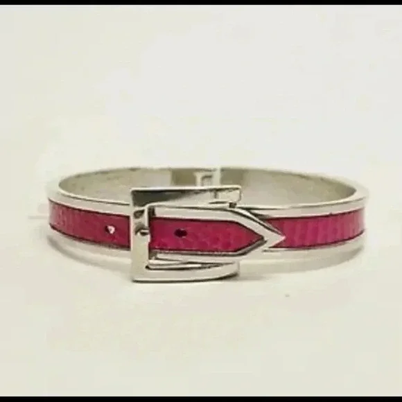 🎉Guess Belt Buckle Bracelet\Cuff In Fuchsia