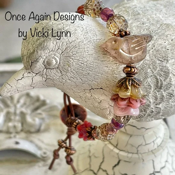 ARTISAN Bracelet “Champagne and Roses”