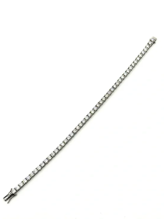 925 Silver, 13.5CTW Moissanite Tennis Bracelet - 7.5