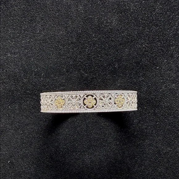 Judith Ripka Two-Tone Filigree Floral Bracelet - Sterling Silver &18k Gold