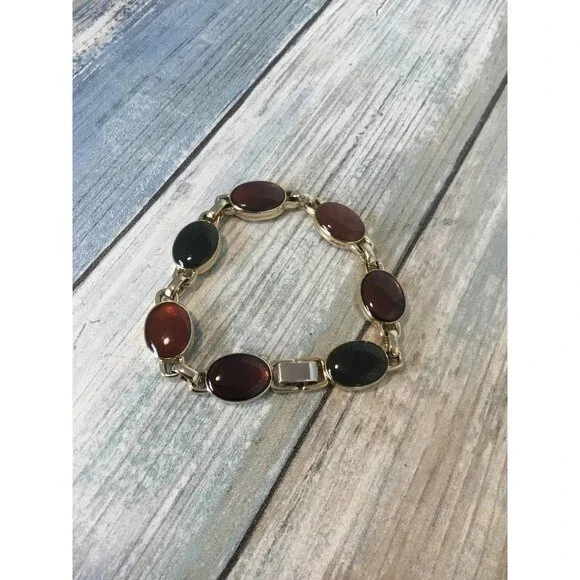 Liz Claiborne Gold Multi Colored Cabochon Bracelet