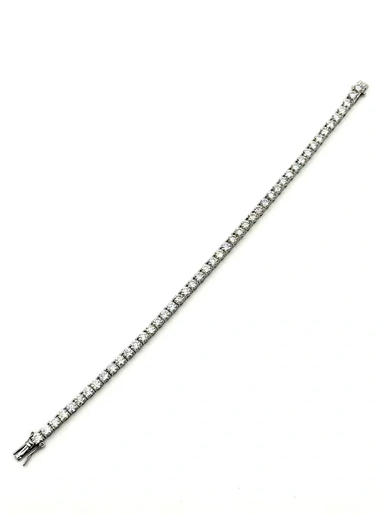 925 Silver, 14.4CTW Moissanite Tennis Bracelet - 8