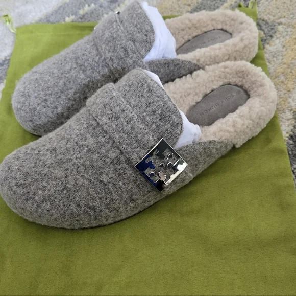 NWT Tory Burch Mellow Shearling Mule