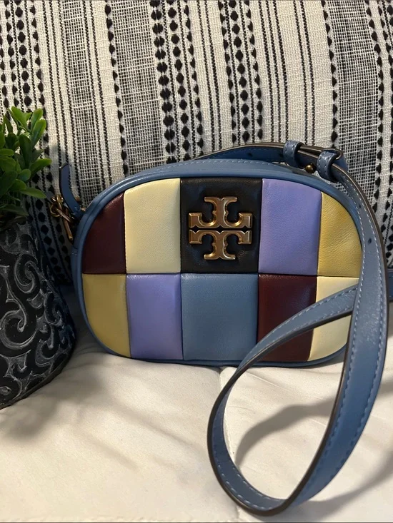 Tory Burch Kira Quilted Patchwork Leather Crossbody Bag