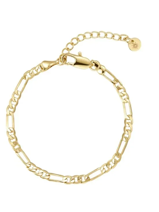 NWT Gold Figaro Bracelet