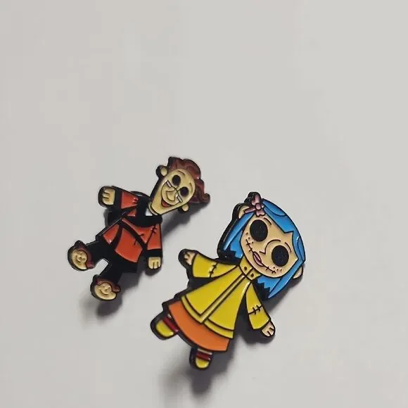 Colorful Cartoon Character Pins