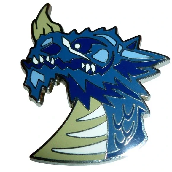 Monster Hunter Azure Rathalos Enamel Pin‎ Capcom Official Monster Icon Series