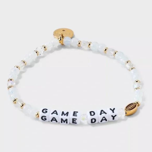 Little Words Project Game Day football bracelet new stretch fandom jewelry