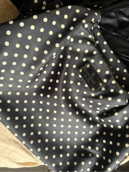 kate spade Black and White Polka Dot Shoulder Bag
