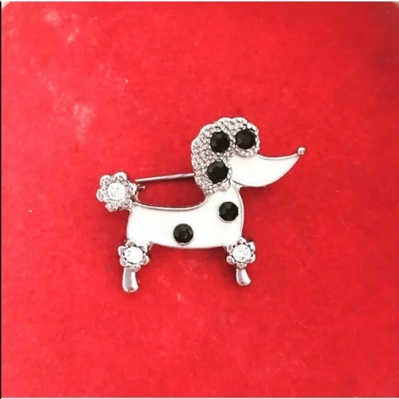 Mod Poodle Brooch