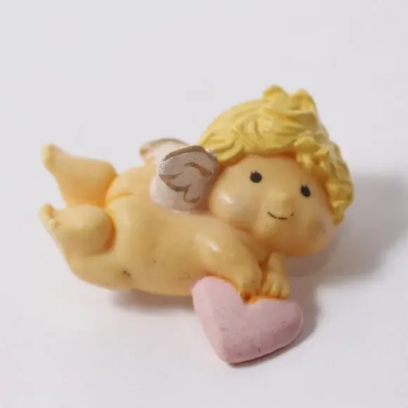 1980s Hallmark Love Cherub Brooch Valentine's Day Gift Pin ~ 260622-WH 1281
