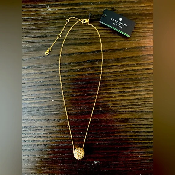 NEW Kate Spade Gold Pendant Necklace.