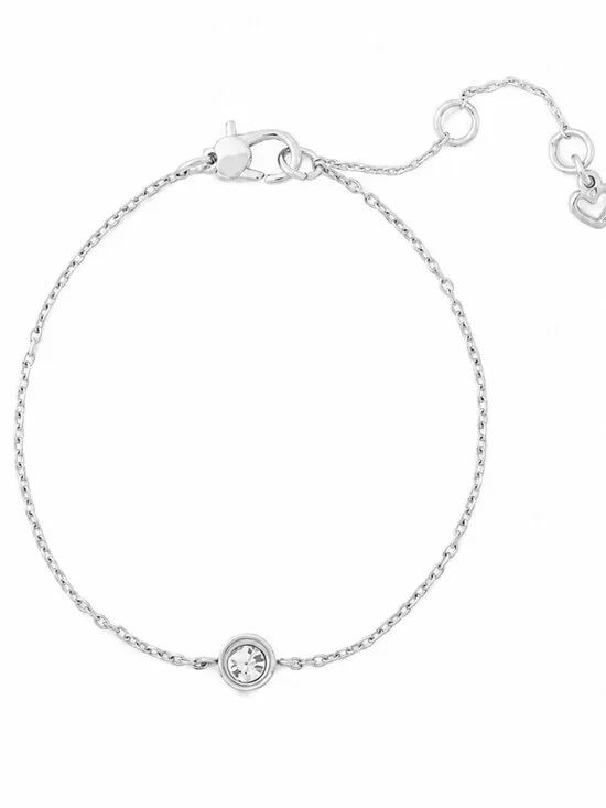 Kate Spade Set In Stone Solitaire Bracelet in SIlver - NWT $58 MSRP
