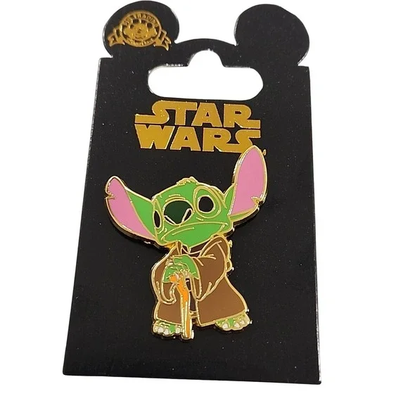 Disney Pin Stitch as‎ Yoda Jedi Master Star Wars DLP Disneyland Paris 00020