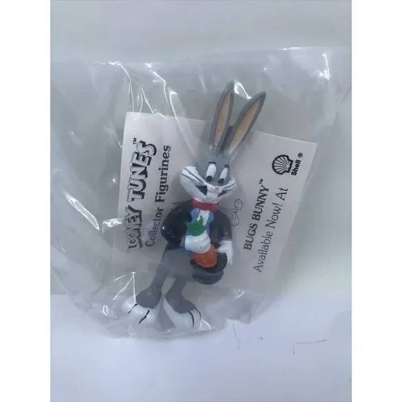 Looney Tunes Characters At Shell Gas Premium Bugs Bunny Toy. Sealed. Vintage