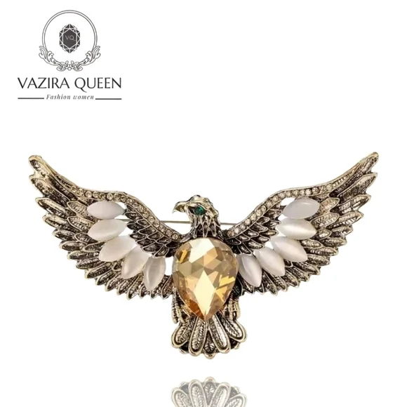 VQ Gold Eagle Brooch