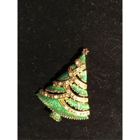 Enameled‎ Christmas Tree Pin
