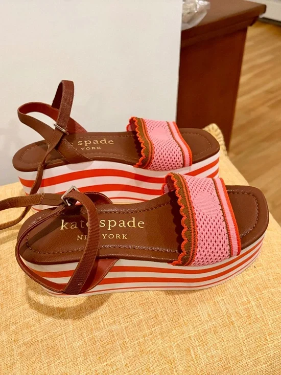 Kate Spade platform heel summer sandals size 6