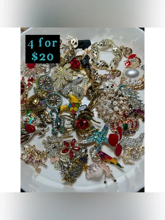 Brand new brooches bundle lot of 4 for $20