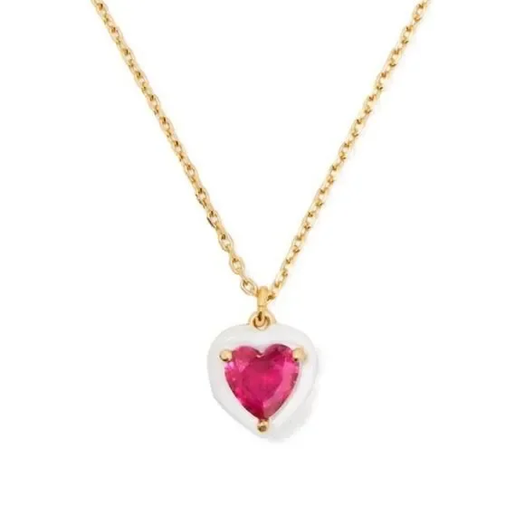 Kate Spade NWT red heart necklace