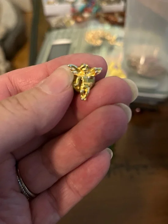Gold Angel Wing pin - Women's Jewelry 1762