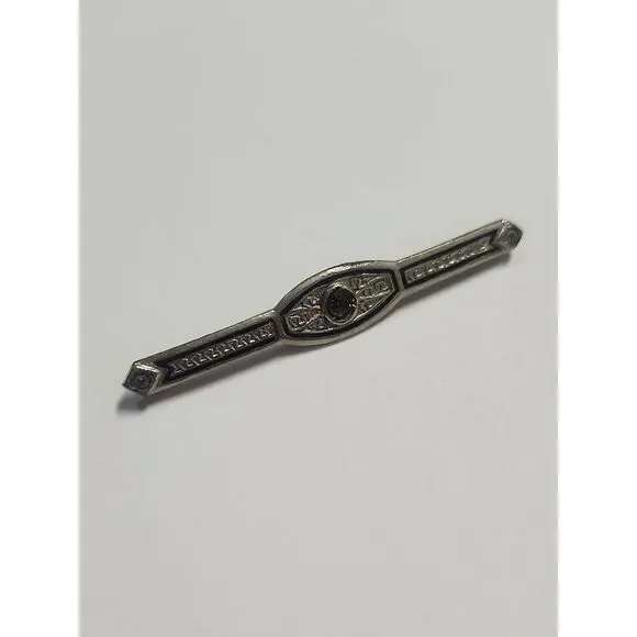 Art Deco Vintage Silver Bar Brooch
